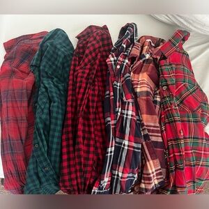Women Plaid Button Shirts